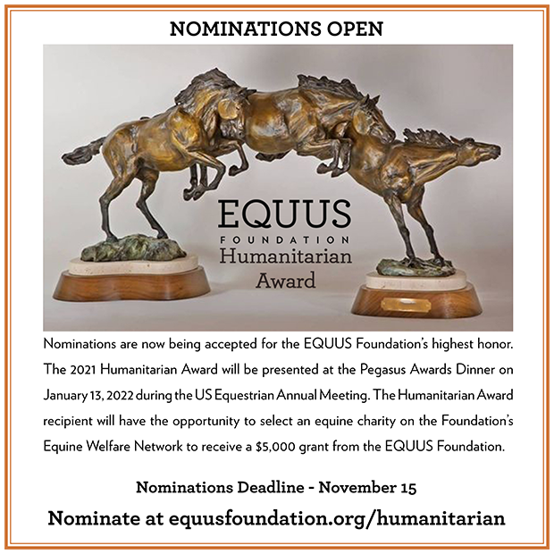 2021 EQUUS Foundation Humanitarian Award