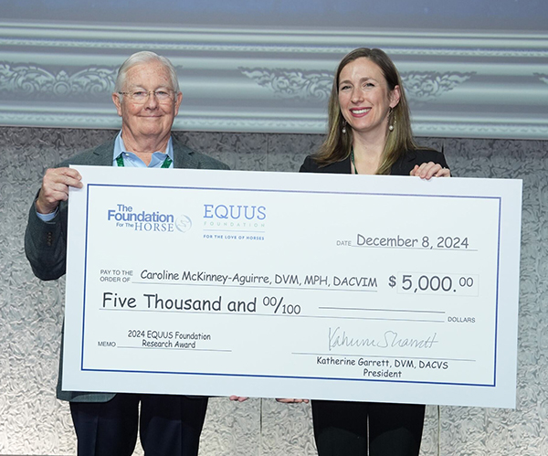 Equine Researcher at North Carolina State University Receives EQUUS Foundation Research Award